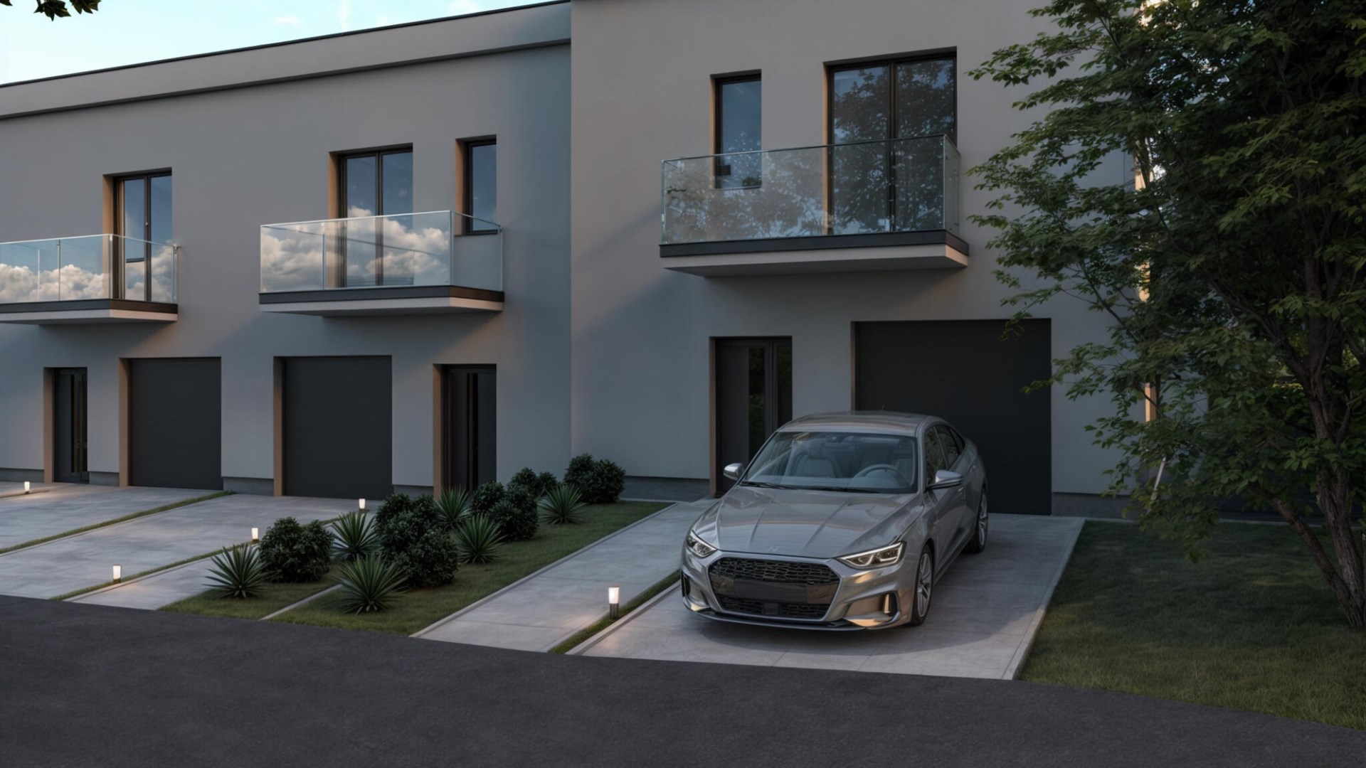 Nowe domy szeregowe w centum miasta