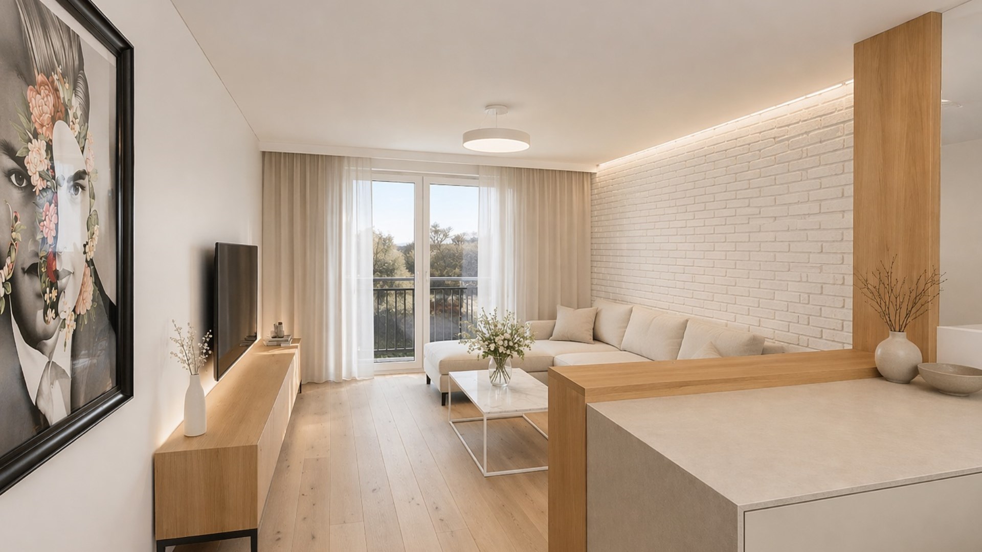 3-pokoje w bloku z 2016 roku,1-pietro