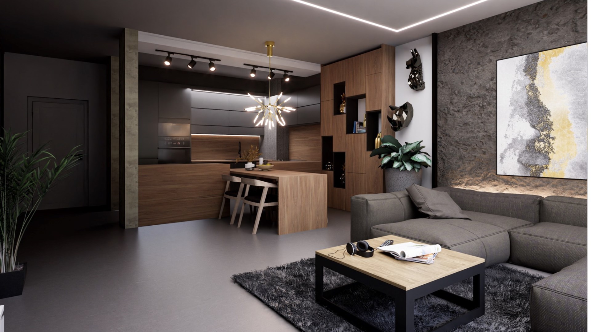 Luksusowy apartament bezczynszowy z balkonem 